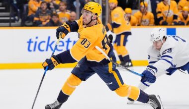 Luke Evangelista breaks 3rd-period tie in Predators' 5-3 victory over the Maple Leafs