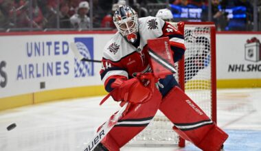 Thompson earns his 100th win as Capitals down Blue Jackets 2-0