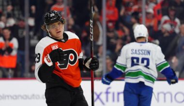 Grebenkin, Grundstrom lead Flyers to 5-2 win over Canucks
