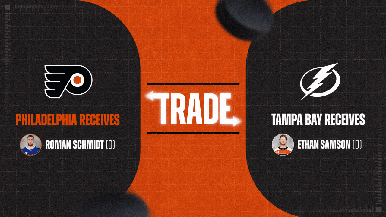 Flyers acquire Roman Schmidt from Tampa Bay in exchange for Ethan Samson