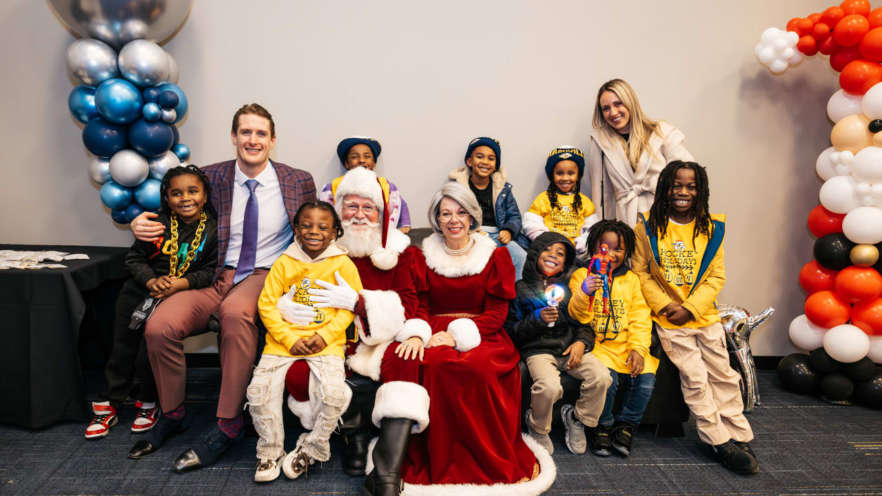 McCarron, Hague, Preds Foundation Host Holiday Party, Give Back to Nashville Community