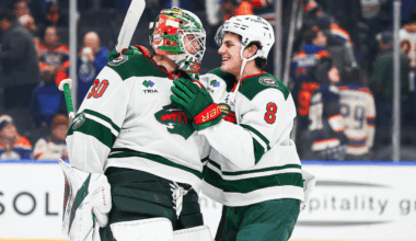 Wallstedt gets another shutout, Wild edge Oilers to push point streak to 12