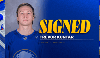 SABRES INK KUNTAR TO NHL CONTRACT