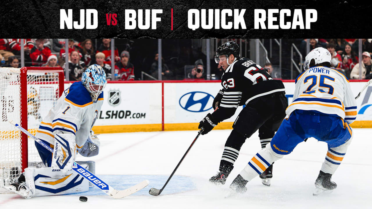 QUICK RECAP: Sabres 3, Devils 1