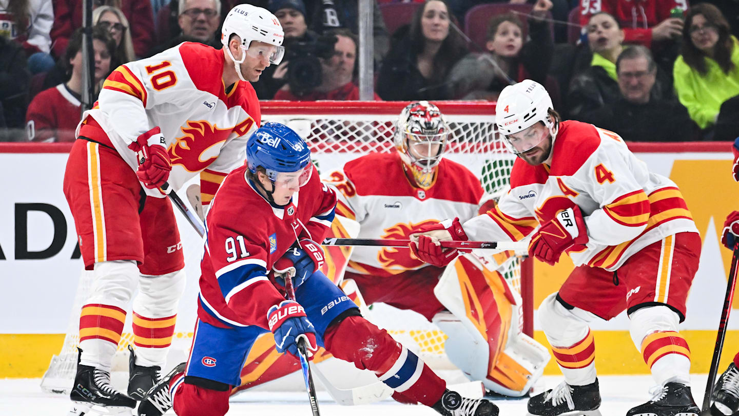 Calgary Flames v Montreal Canadiens