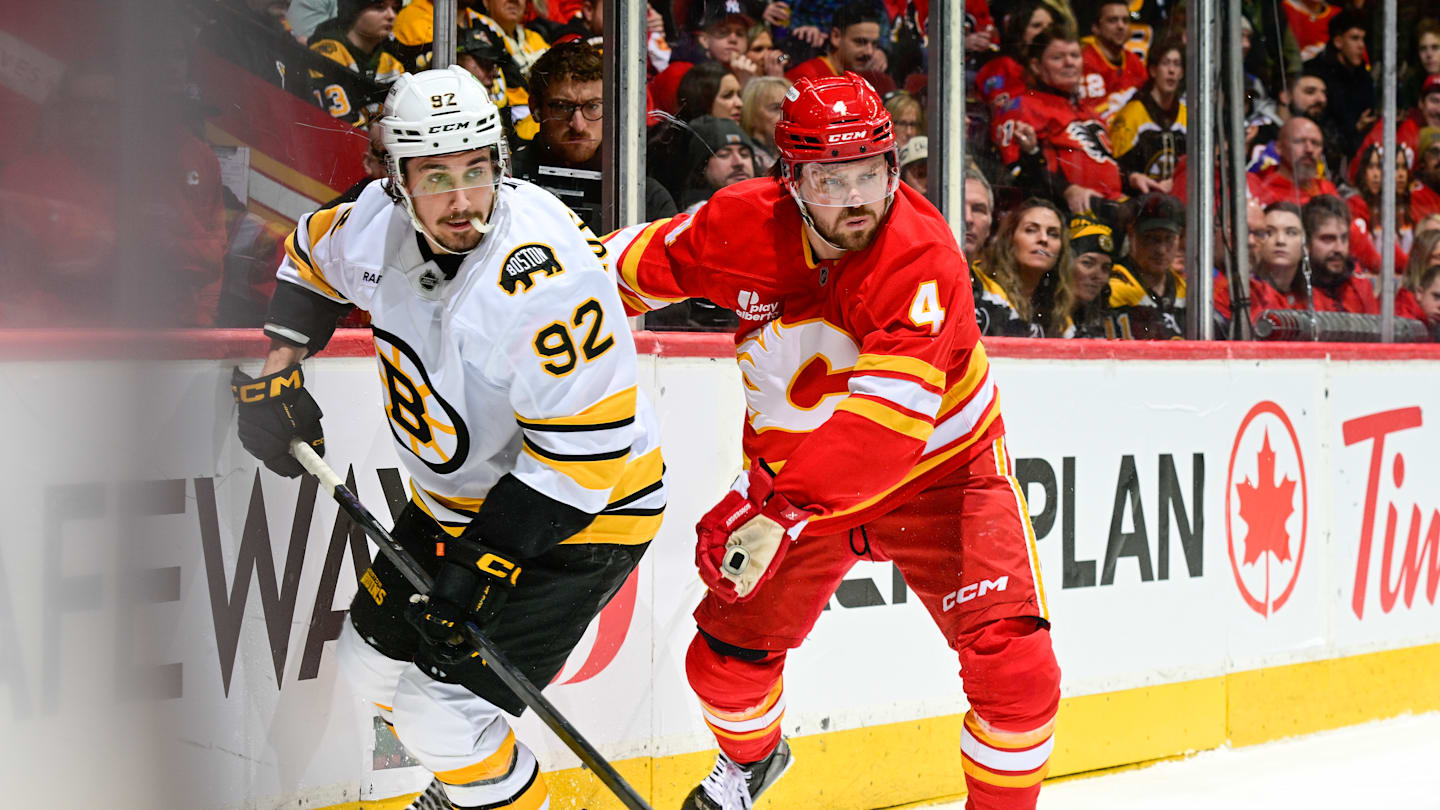 Boston Bruins v Calgary Flames