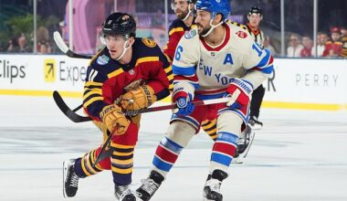 Hockey fans voiced their anger after a bizarre walk-out song played prior to the Winter Classic