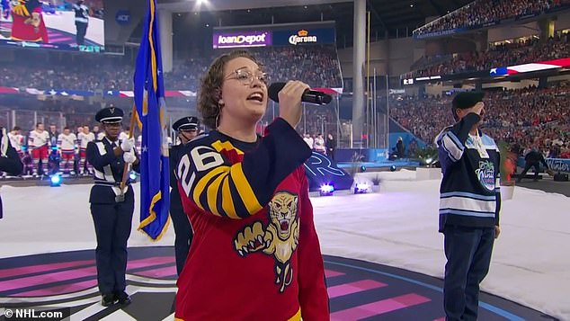 Fans similarly took issue with the rendition of the Star-Spangled Banner performed by Sgt. Emily Nichols of the Florida National Guard on Friday night prior to the Winter Classic