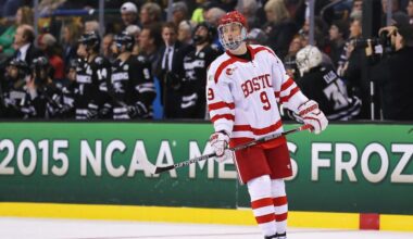 Where the USA men's hockey team for the 2026 Olympics played in college