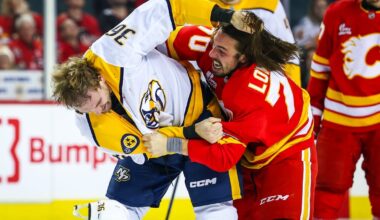 Predators edge Flames on late goal in testy matchup