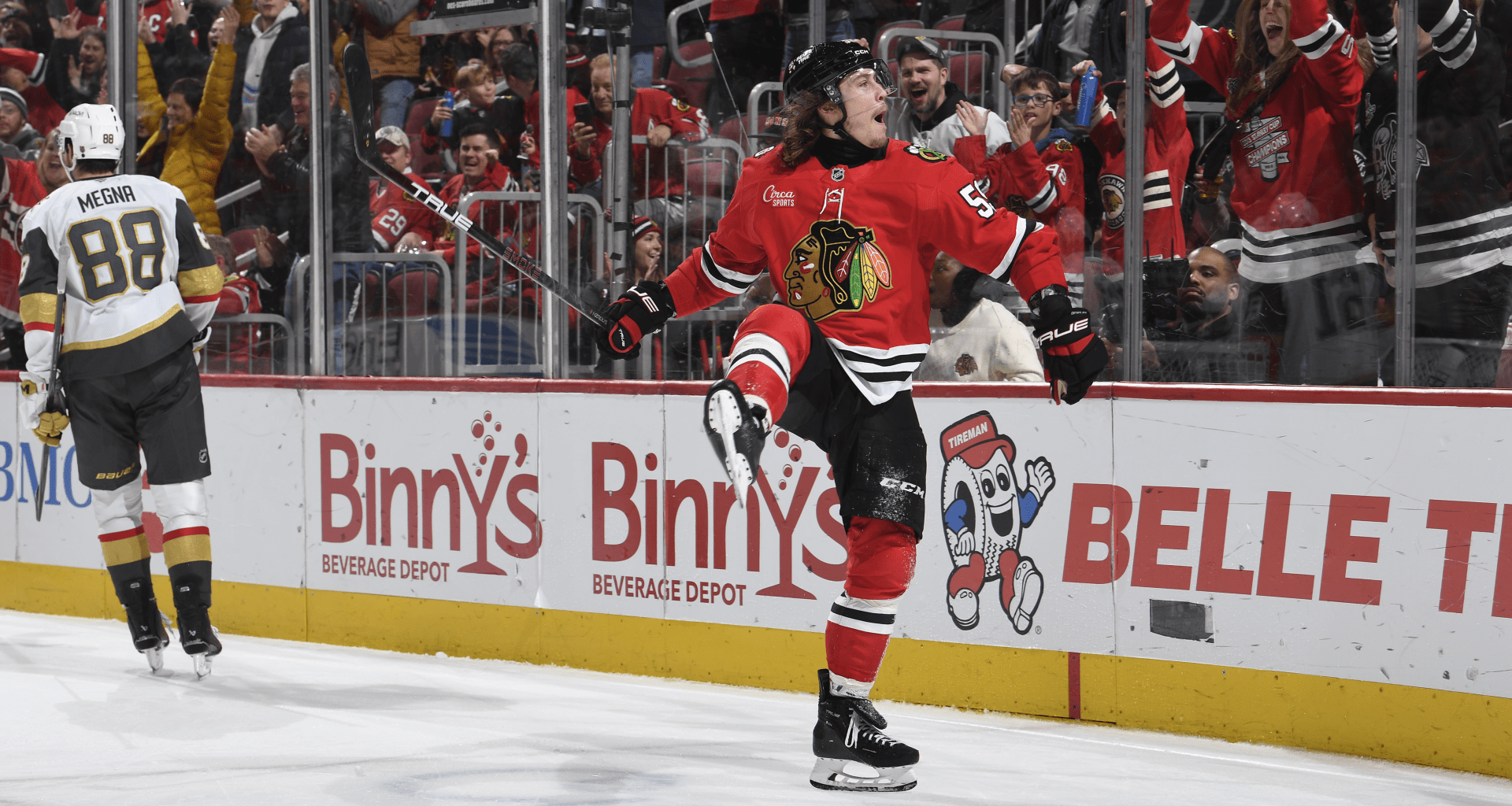 RECAP: Bertuzzi powers Blackhawks to victory over Vegas with hat trick