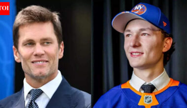 NFL legend Tom Brady embraces his inner hockey fan while spotlighting Islanders sensation Matthew Schaefer | NHL News