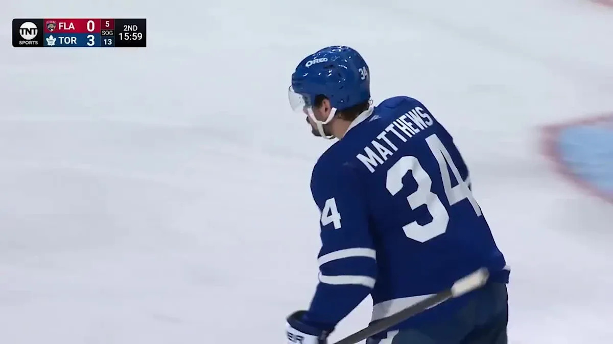 Auston Matthews with a Goal vs. Florida Panthers