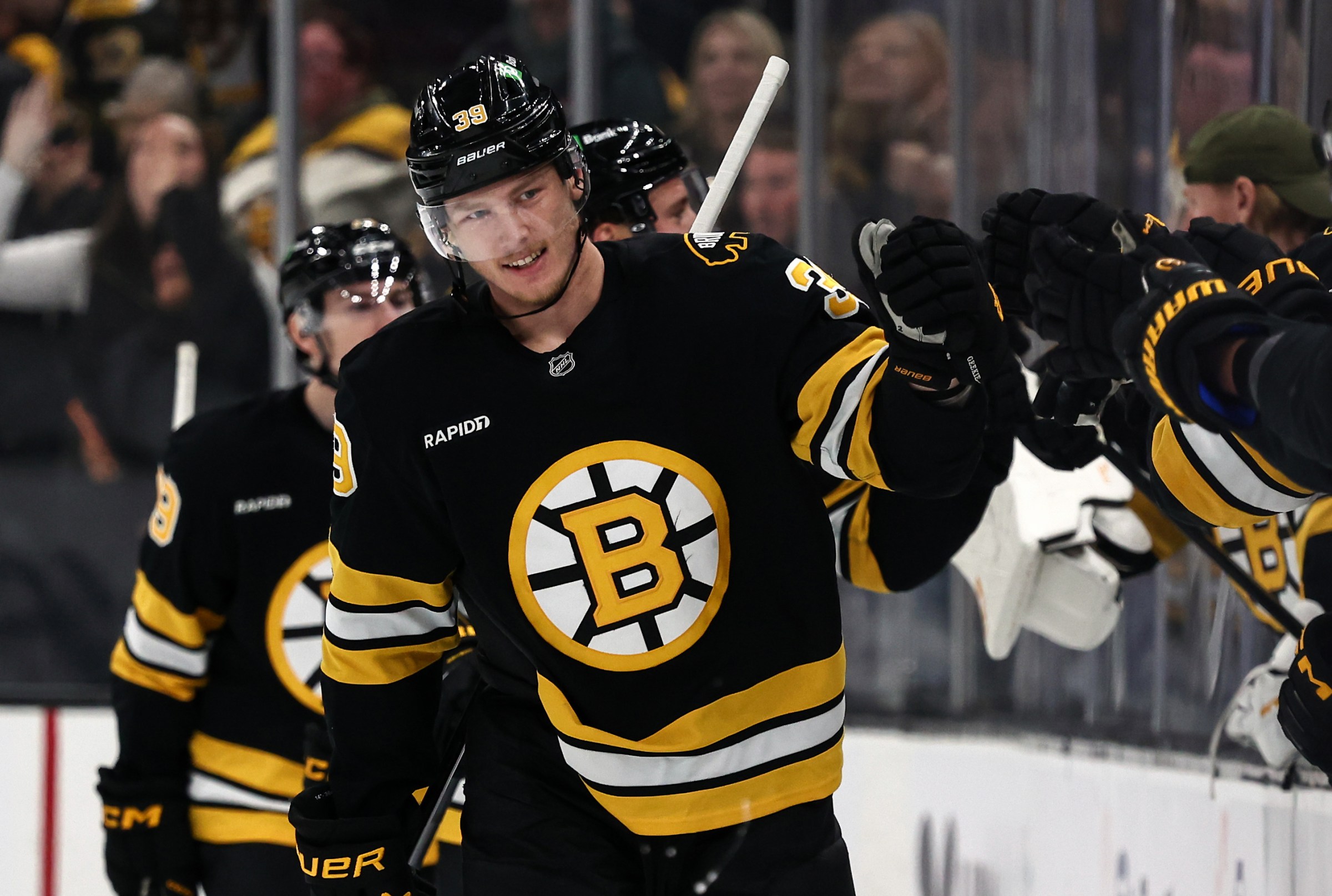 Recap: Morgan Geekie ties the Red Wings, B’s win in a shootout!