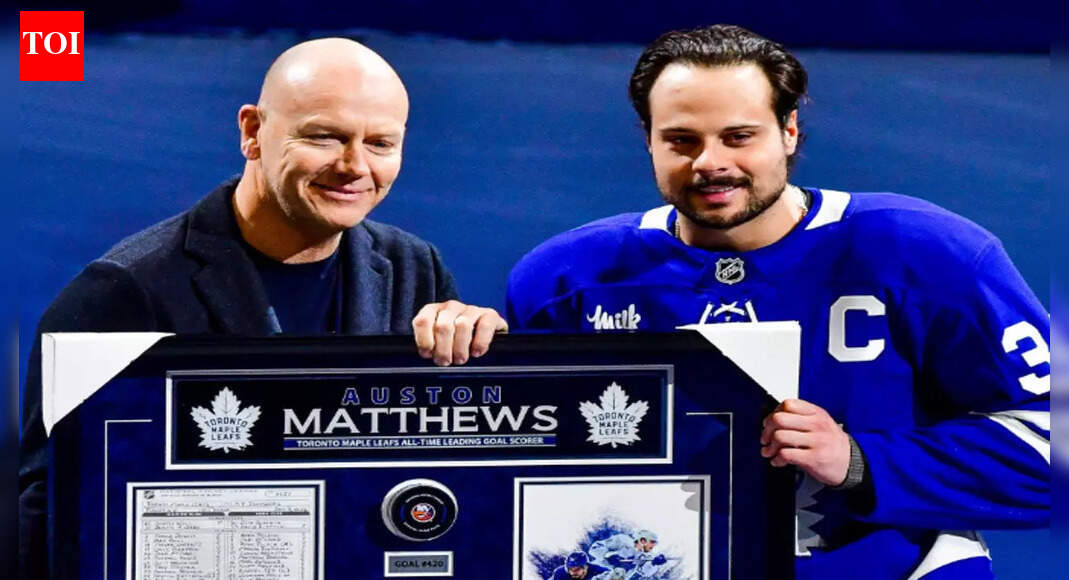 Auston Matthews honored in Maple Leafs pregame celebration after surpassing Mats Sundin as Toronto’s all-time leading goal scorer | NHL News