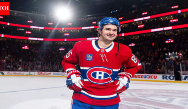 Alexandre Texier reaches 100-point milestone as Montreal Canadiens Beat Flames 4-1 in recent win | NHL News