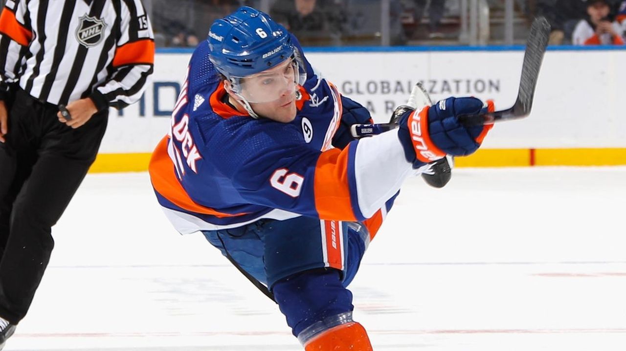 Who has the fastest slap shot on the Islanders at 103 mph?