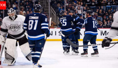Winnipeg Jets finally end 11-game winless streak with convincing 5-1 victory over Los Angeles Kings | NHL News