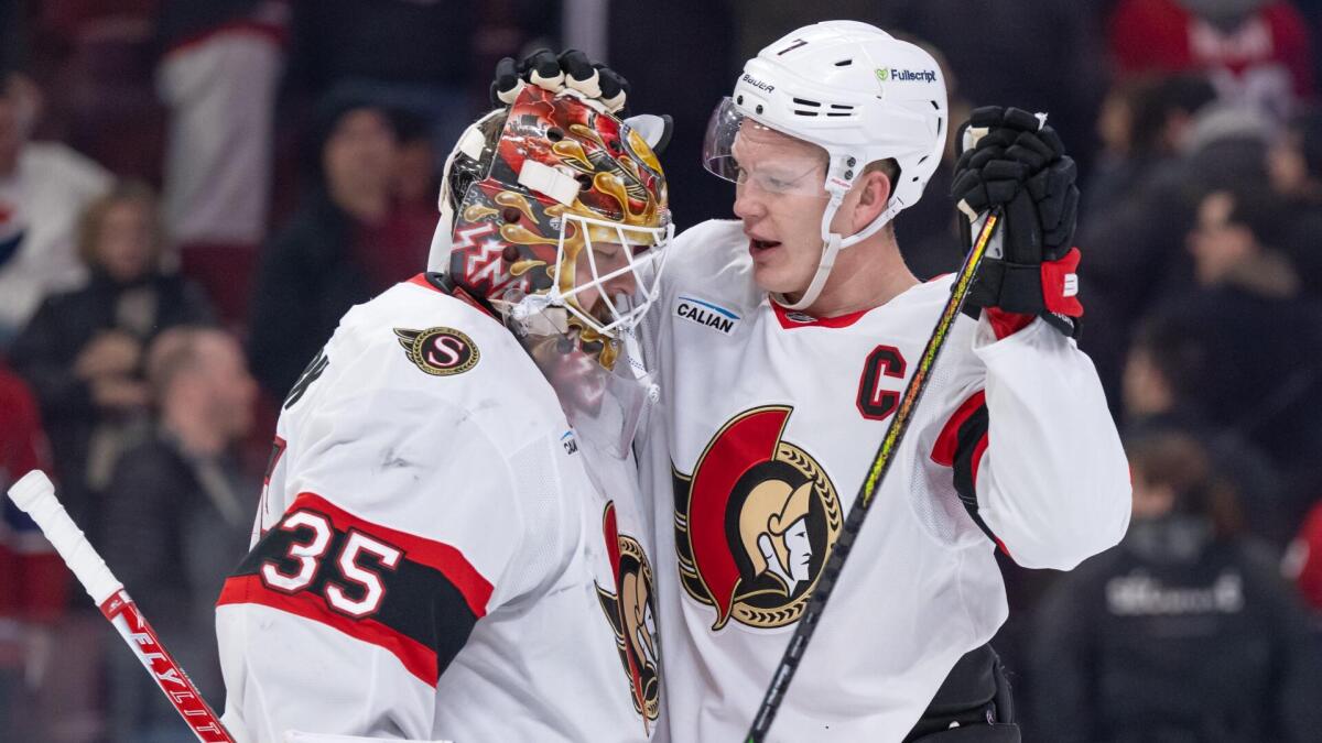 Senators, Brady Tkachuk offer strong response to rumor about Linus Ullmark's absence