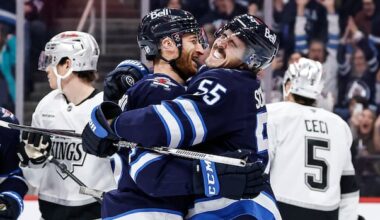 Scheifele scores twice, as Winnipeg Jets trounce L.A. Kings to snap 11-game losing streak