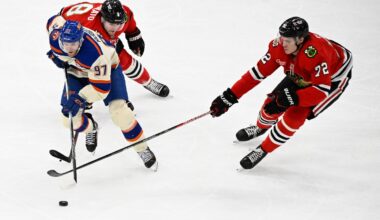 McDavid and Bouchard help Oilers beat the Blackhawks 4-1