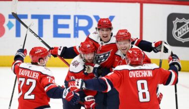 Capitals' coach Carbery after big third-period rally: 'We showed a ton of character'