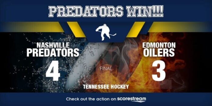 Nashville Predators, Roman Josi, Edmonton Oilers, NHL overtime, Juuse Saros