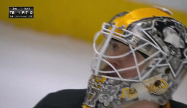 Janis Moser with a Goal vs. Pittsburgh Penguins