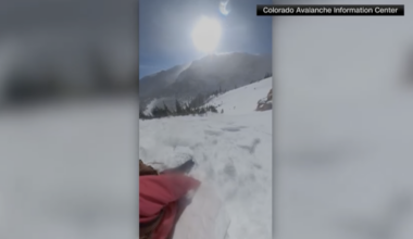 Video shows skiers caught in an avalanche in Colorado