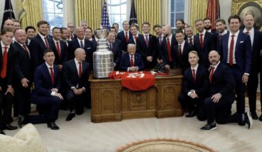 Florida Panthers Stop at the White House Before Playing Carolina