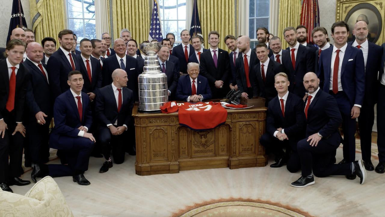 Florida Panthers Stop at the White House Before Playing Carolina