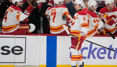 Backlund and Sharangovich lead Flames to 3-1 road win over Blackhawks