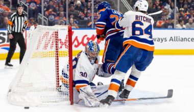Sorokin enjoys ‘outstanding’ performance with NHL-leading fifth shutout vs. Oilers | NanaimoNewsNOW