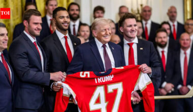 President Donald Trump praises Florida Panthers during White House celebration of back-to-back Stanley Cup championships | NHL News