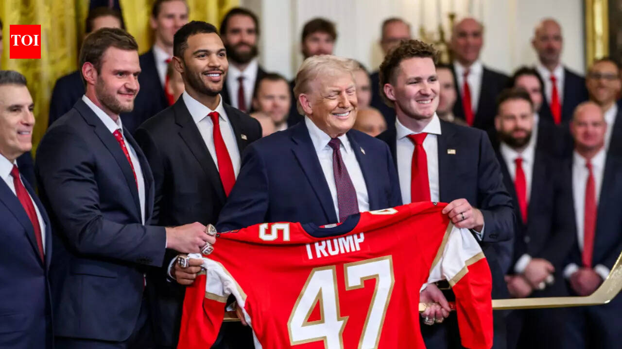 President Donald Trump praises Florida Panthers during White House celebration of back-to-back Stanley Cup championships | NHL News