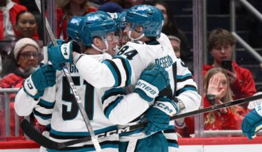 Sharks' 3-goal second period keys 3-2 victory over Capitals