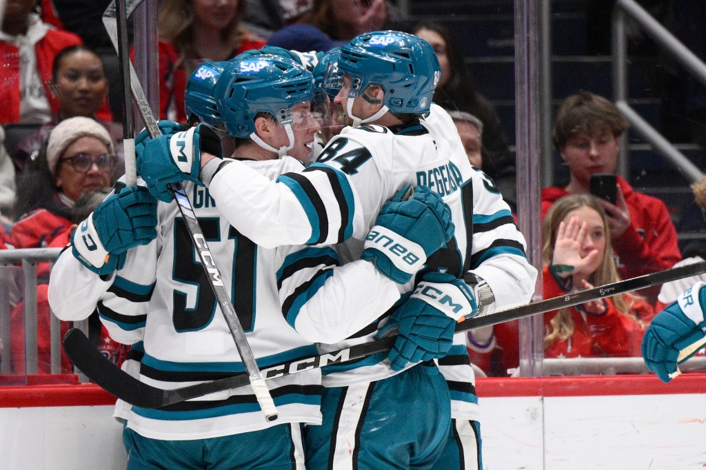 San Jose Sharks, Macklin Celebrini earn win over Washington Capitals