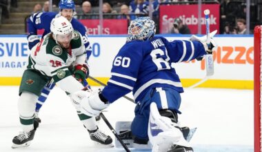 Foligno has first NHL hat trick to double season goals total, Wild beat Maple Leafs 6-3