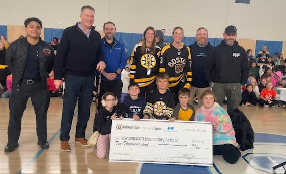 Swampscott scores $10,000 from Bruins Foundation