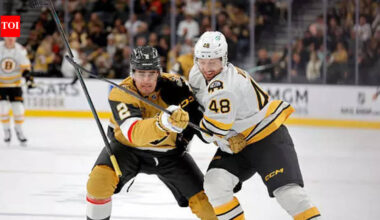 Boston Bruins' first-minute game strikes lead to outstanding 4-3 win against Vegas Golden Knights | NHL News