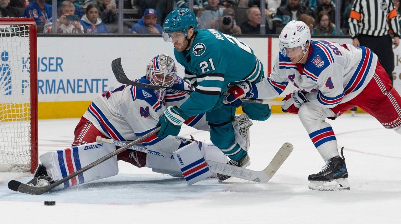 Rangers fall to Sharks as Macklin Celebrini scores twice