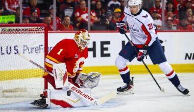 Aliaksei Protas' goal breaks tie, lifts Capitals past Flames