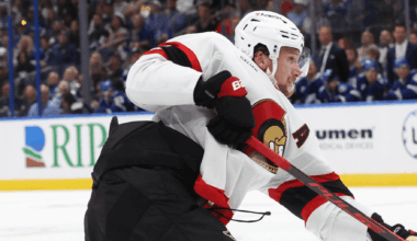 Thomas Chabot of the Ottawa Senators NHL