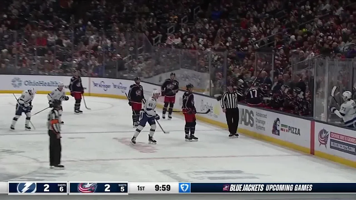Darren Raddysh with a Powerplay Goal vs. Columbus Blue Jackets