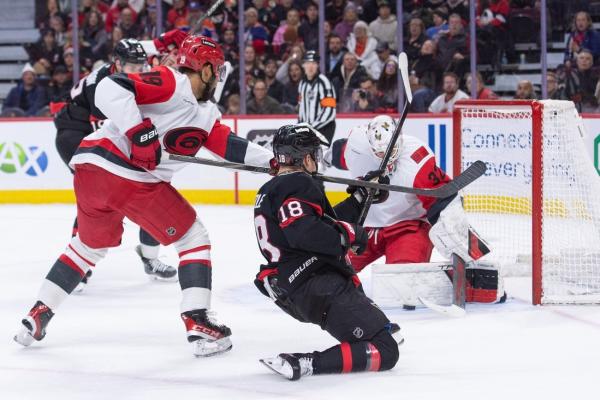 Brandon Bussi (35 saves) backstops Canes over Sens