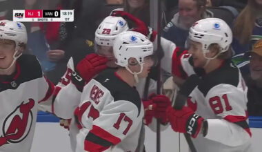 Linus Karlsson with a Goal vs. New Jersey Devils