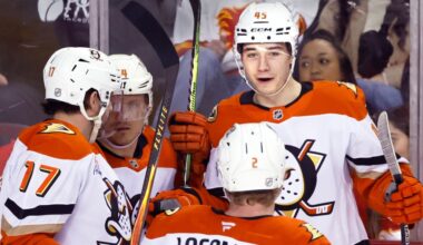 Beckett Sennecke earns 1st NHL hat trick with OT goal in Ducks’ rally over Flames – Orange County Register
