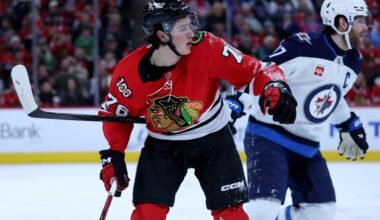Chicago Blackhawks send forward Nick Lardis back to the minors