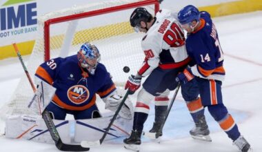 Pierre-Luc Dubois returns to practice as Caps prep for Kraken
