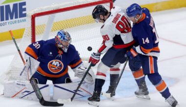 Pierre-Luc Dubois returns to practice as Caps prep for Kraken